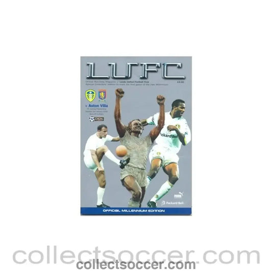 2000 - Leeds United v Aston Villa official programme 03/01/2000 - Collect Soccer
