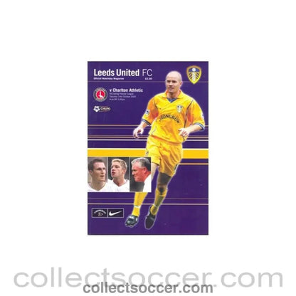 2000 - Leeds United v Charlton Athletic official programme 14/10/2000 - Collect Soccer