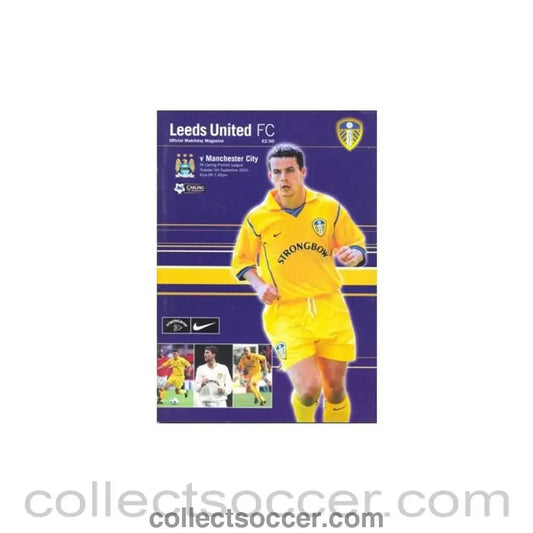 2000 - Leeds United v Manchester City official programme 05/09/2000 - Collect Soccer