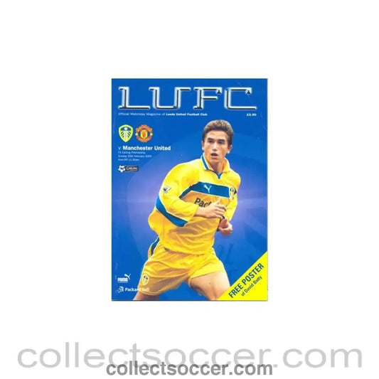 2000 - Leeds United v Manchester United official programme 20/02/2000 - Collect Soccer
