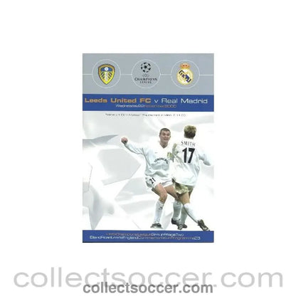 2000 - Leeds United v Real Madrid official programme 22/11/2000 - Collect Soccer