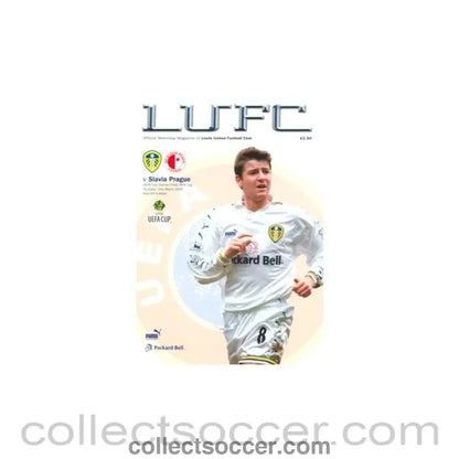 2000 - Leeds United v Slavia Prague official programme 16/03/2000 UEFA Cup - Collect Soccer