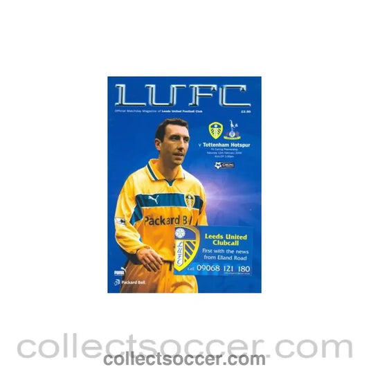 2000 - Leeds United v Tottenham Hotspur official programme 12/02/2000 - Collect Soccer