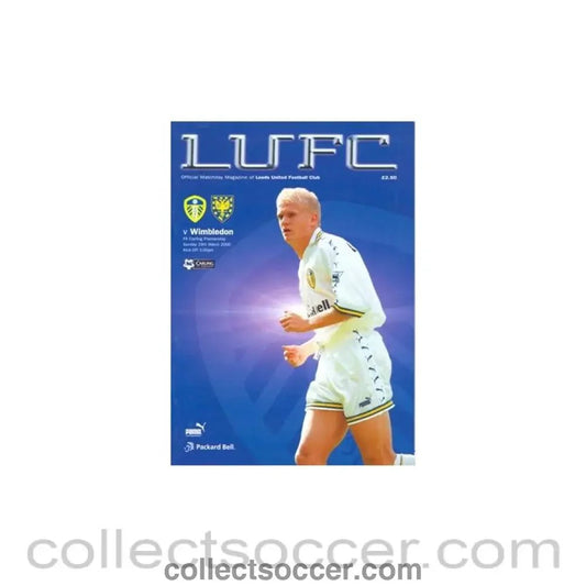 2000 - Leeds United v Wimbledon official programme 19/03/2000 - Collect Soccer