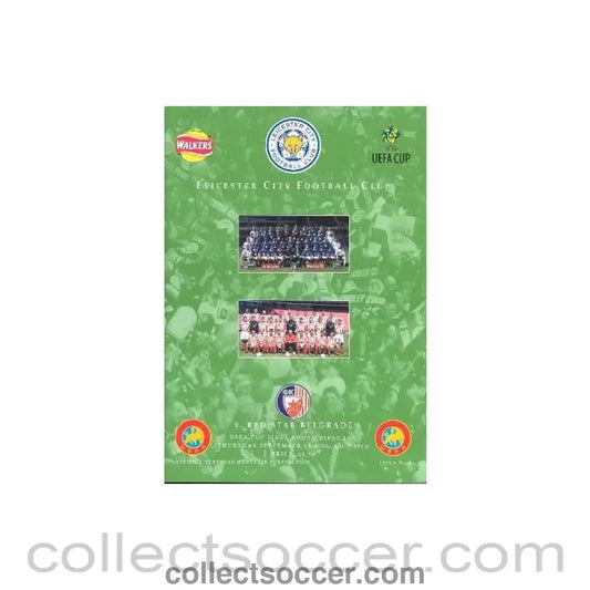 2000 - Leicester City v Red Star Belgrade official programme 14/09/2000 UEFA Cup - Collect Soccer