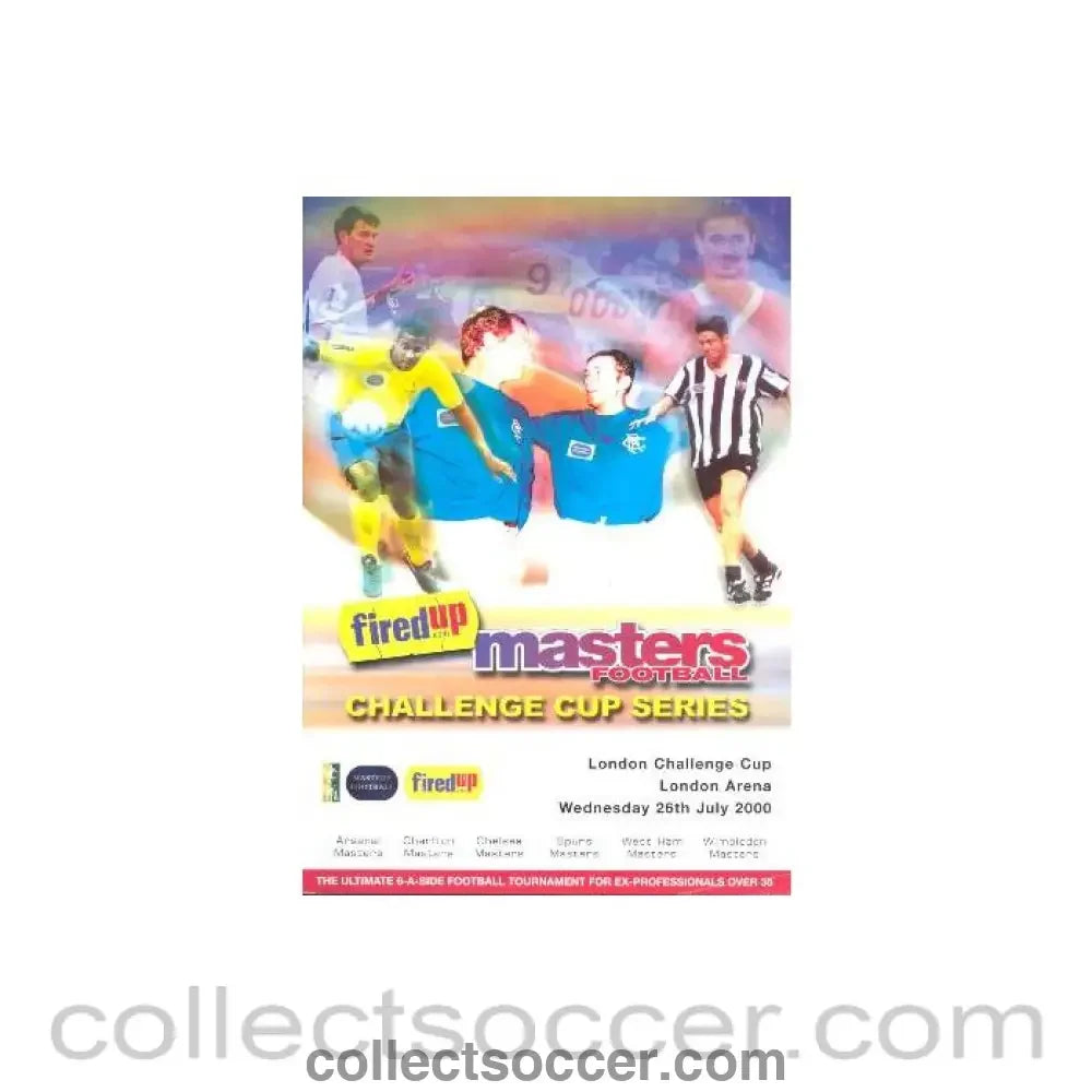 2000 London Challenge Cup - the 6-a-side tournament for ex-professionals over 35 - 26/07/2000 official programme