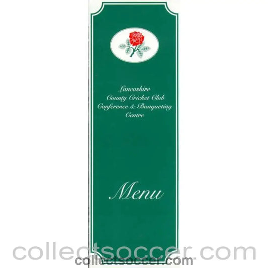 2000 - Manchester United V Chelsea Menu 24/04/2000