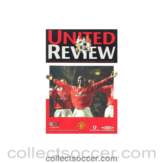 2000 - Manchester United vChelsea official programme 23/09/2000 Premier League