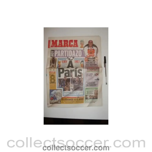 2000 - Marca newspaper of 19/04/2000 covering 2000 Champions League Semi-Final Barcelona v Valencia