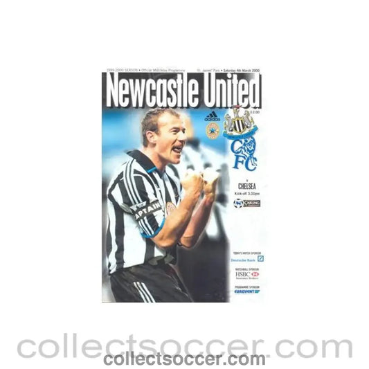 2000 - Newcastle United vChelsea official programme 04/03/2000 Premier League - Collect Soccer
