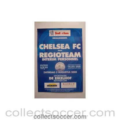 2000 - Regioteam v Chelsea 05/08/2000 poster