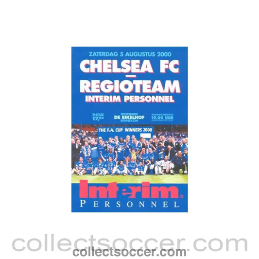 2000 - Regioteam VChelsea Friendly 05/08/2000 - Collect Soccer