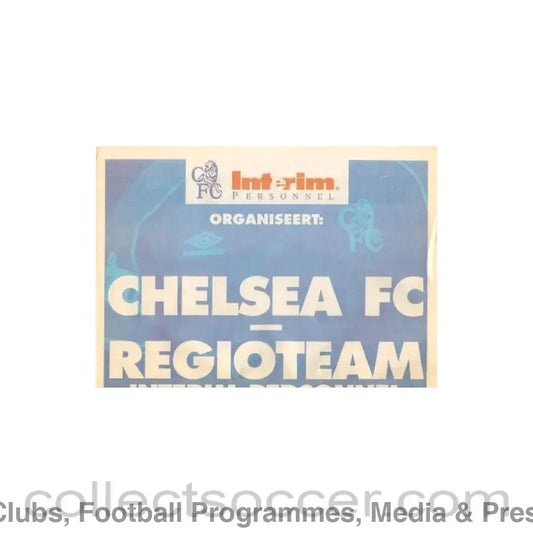 2000 - Regioteam vChelsea newspaper-like programme ofChelsea Interim Personnel 05/08/2000