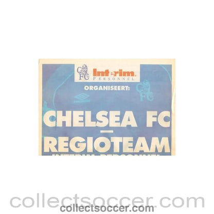 2000 - Regioteam vChelsea newspaper-like programme ofChelsea Interim Personnel 05/08/2000 - Collect Soccer