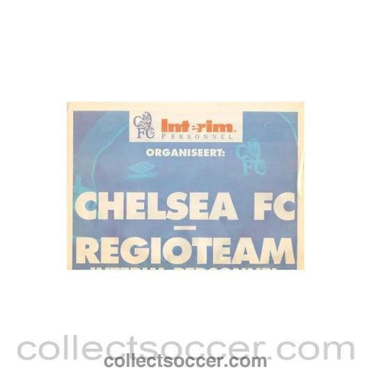 2000 - Regioteam vChelsea newspaper - like programme ofChelsea Interim Personnel 05/08/2000 - Collect Soccer