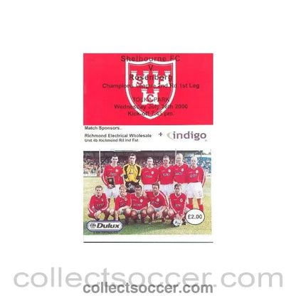 2000 - Shelbourne v Rosenborg official programme 26/07/2000 Champions League - Collect Soccer