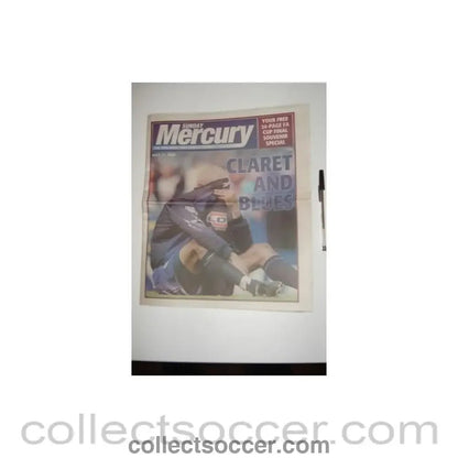 2000 - Sunday Mercury newspaper of 21/05/2000, covering 2000 F.A. Cup final Aston Villa v Chelsea - Collect Soccer