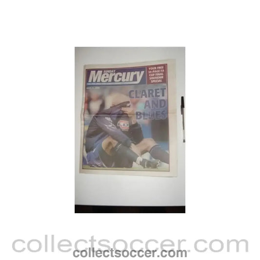 2000 - Sunday Mercury newspaper of 21/05/2000 covering 2000 F.A. Cup final Aston Villa v Chelsea