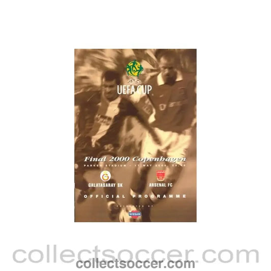 2000 UEFA Cup Final Official Programme Arsenal V Galatasaray