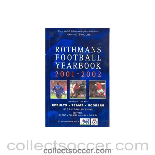 2001 - 2002 Rothmans Football Yearbook - Collect Soccer