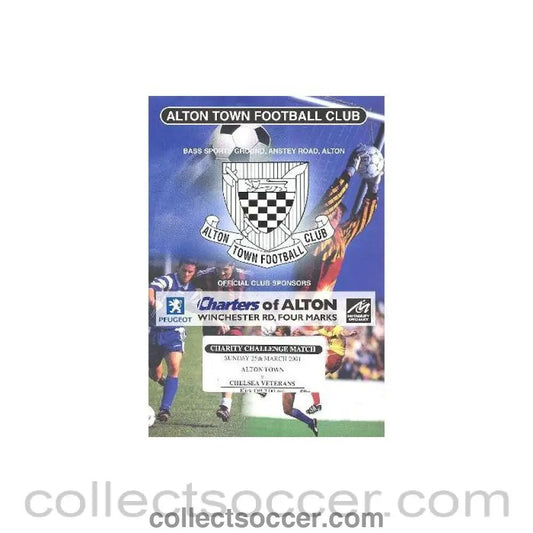 2001 - Alton V Chelsea Veterans Programme 25/03/2001 postponed match - Collect Soccer