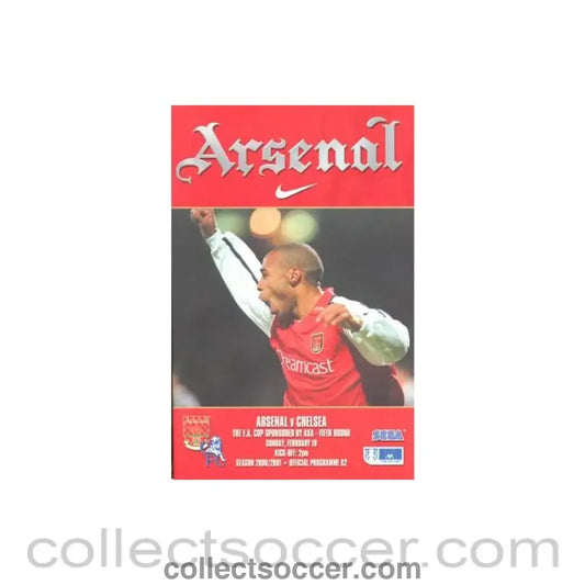 2001 - Arsenal v Chelsea official programme 18/02/2001 Premier League