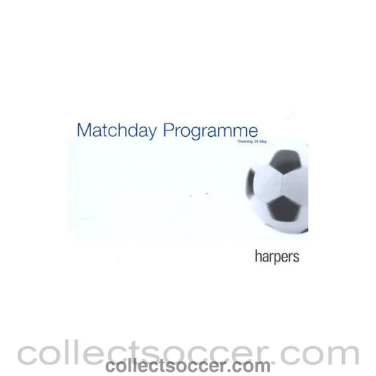 2001 - At Chelsea - Amateur football matches with players from the wine and food industry official programme 24/05/2001