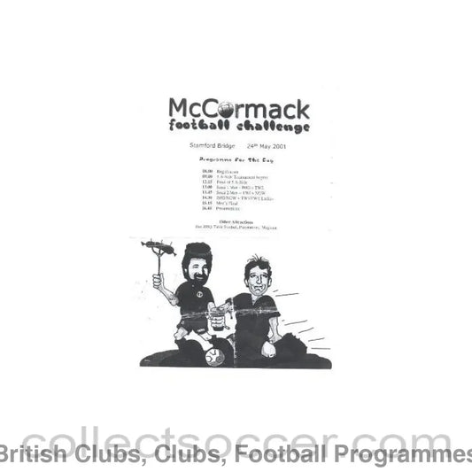 2001 - AtChelsea - McCormack Football Challenge Programme 24/05/2001 including Five-a-Side