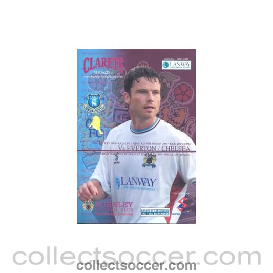 2001 - Burnley vChelsea official programme 04/08/2001