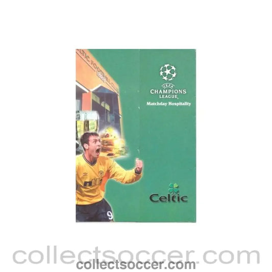 2001 - Celtic v Porto menu 25/09/2001 Champions League