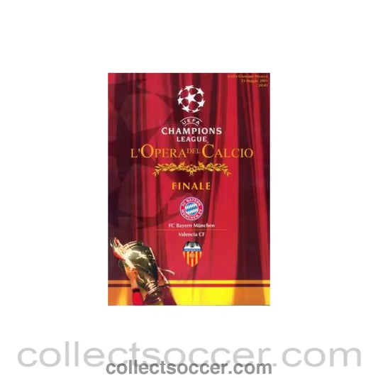 2001 Champions League Final Bayern Munich v Valencia Official Programme