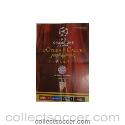 2001 Champions League Final Poster - Collect Soccer