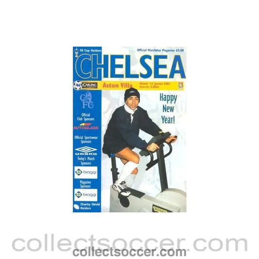 2001 - Chelsea v Aston Villa official programme 01/01/2001 Premier League