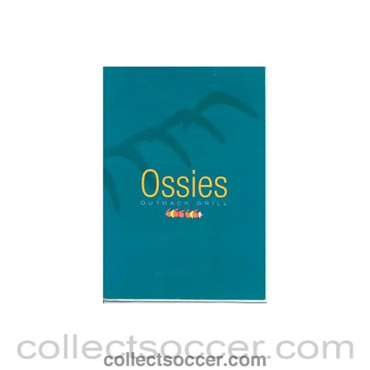 2001 - Chelsea v Charlton Athletic Ossies menu 21/04/2001