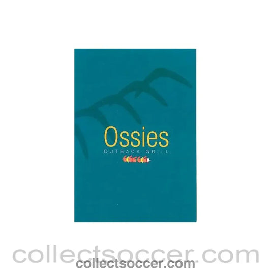 2001 - Chelsea v Middlesbrough Ossies menu 23/09/2001