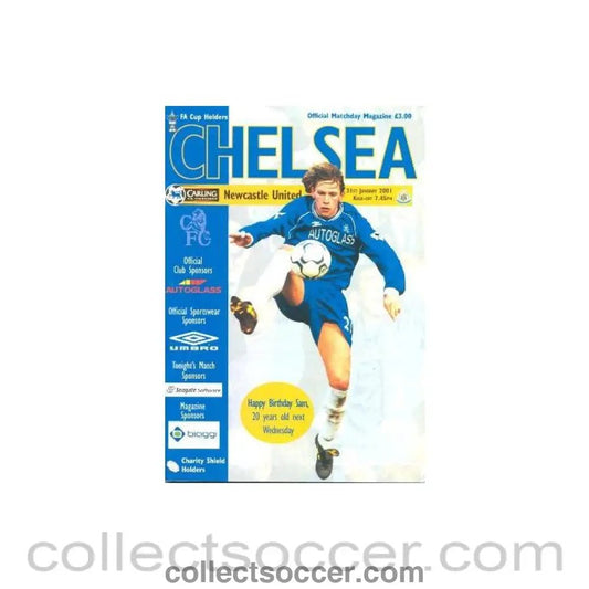 2001 - Chelsea V Newcastle United 31/01/2001 Official Programme Premier League - Collect Soccer