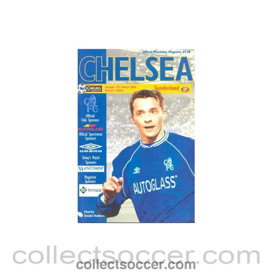 2001 - Chelsea v Sunderland official programme 17/03/2001 Premier League
