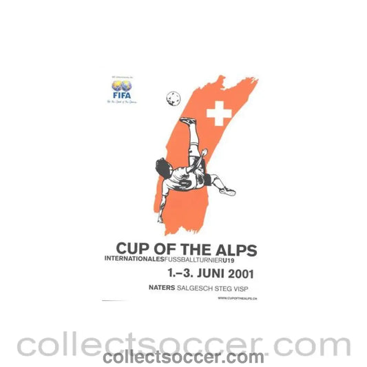 2001 Cup of the Alps U19 Youth Tournament official programme (Sunderland) - Collect Soccer