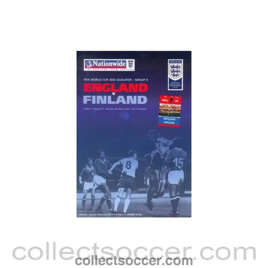 2001 England V Finland at Anfield 24/03/2001 - Collect Soccer
