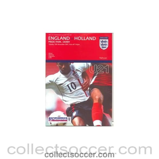 2001 England v Holland at Pride Park, Derby - Collect Soccer