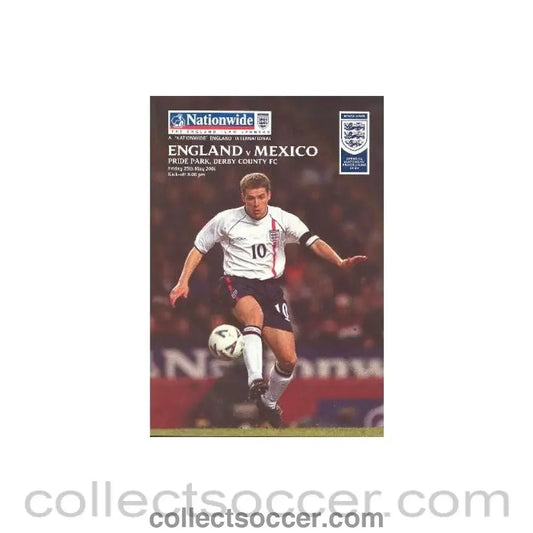 2001 England v Mexico at Pride Park, Derby 25/05/2001 - Collect Soccer