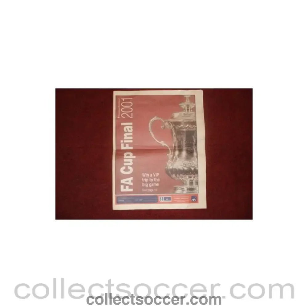 2001 Evening Standard suppliment about the FA Cup Final 2001 - Collect Soccer