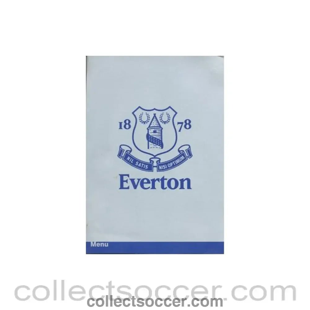 2001 - Everton v Chelsea menu 18/11/2001 - Collect Soccer