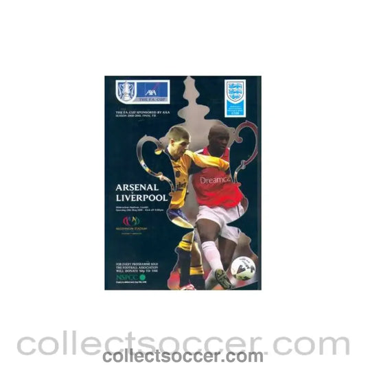 2001 FA Cup Final Programme Arsenal v Liverpool