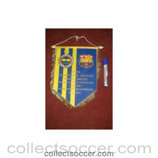 2001 - Fenerbahce v Barcelona 18/09/2001 pennant