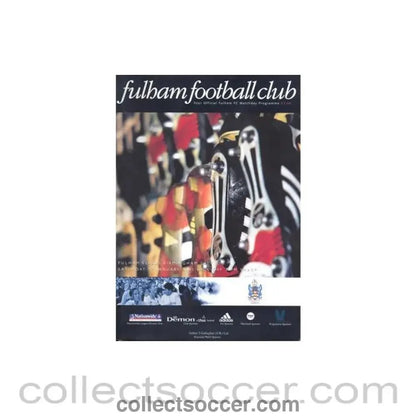 2001 - Fulham v Birmingham City official programme 27/01/2001 Football League - Collect Soccer