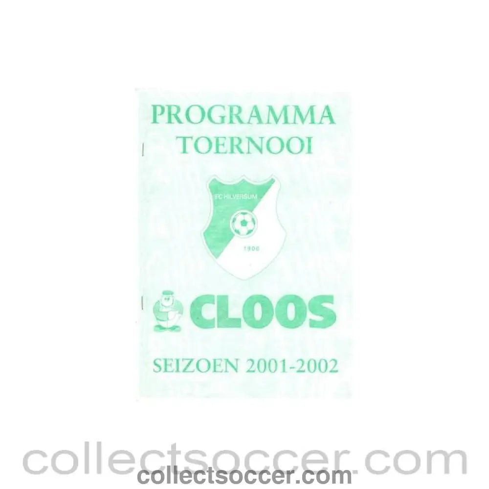 2001 - Hilversum 2001 - 2002 Youth Tournament official programme - Collect Soccer