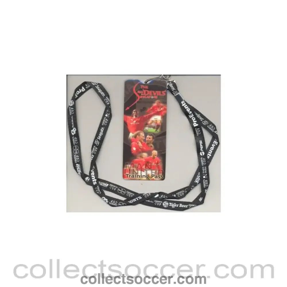 2001 - In Singapore - Singapore v Manchester United 24/07/2001 Courts Cup Training Pass for training on 23/07/2001 - Collect Soccer