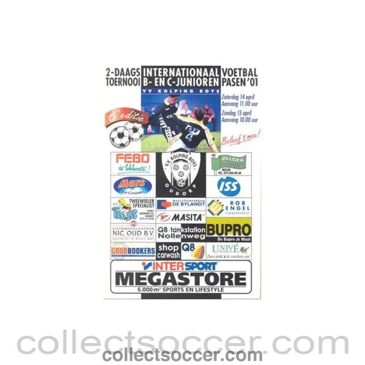 2001 - Kolping Boys Youth Tournament April 2001 official programme - Collect Soccer