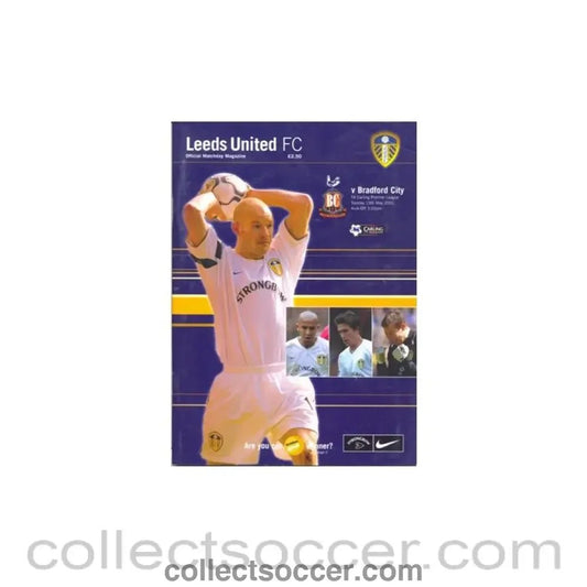 2001 - Leeds United v Bradford City official programme 13/05/2001 - Collect Soccer